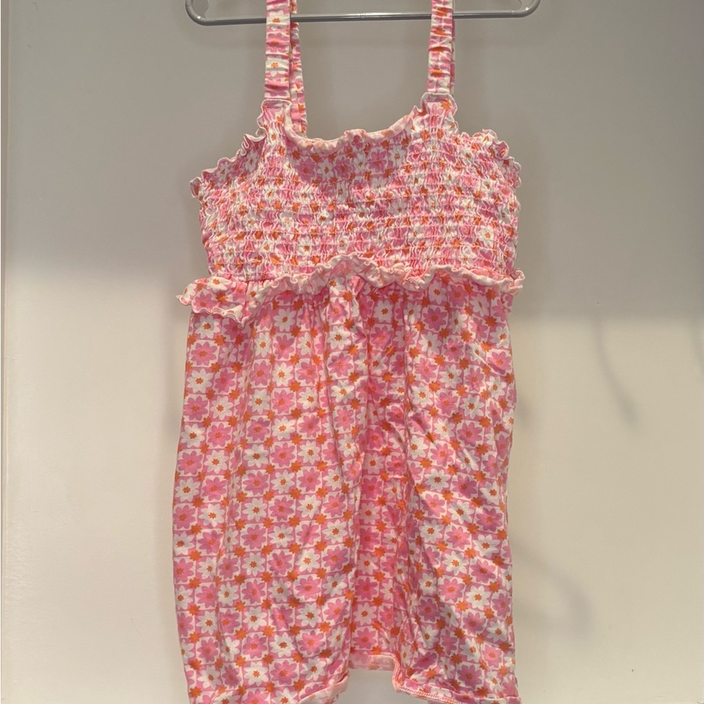 Billabong Pink Floral Kids Tank Top